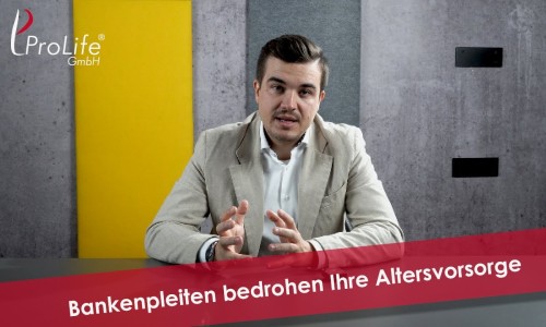Bankenpleiten bedrohen Ihre Altersvorsorge!