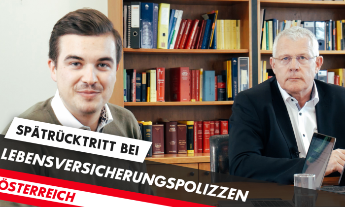 Spätrücktritt von Lebensversicherungen - der aktuelle Stand!